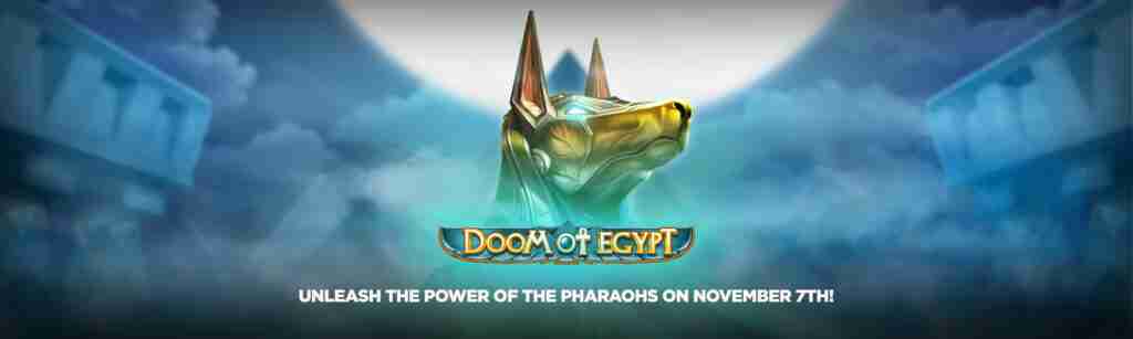 Arvostelussa DOOM of EGYPT. On aika ihmetellä muinaisten egyptiläisten kuninkaiden valtaa viimeisimmässä Play’n Go:n Doom of Egypt -pelissä.