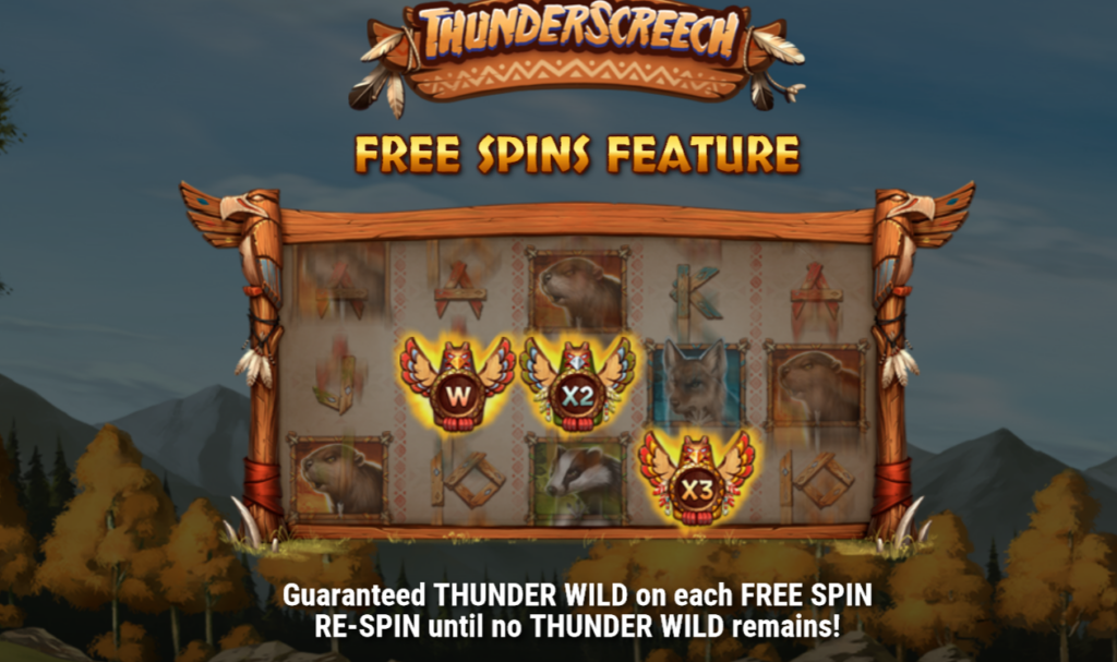 Tällä kertaa esittelyssä Thunder Screech-kolikkopeli. Lue arvostelumme ja etsi sivuiltamme kasino jolla pelata tätä upeata peliä.